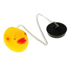 Пробка для ванны с игрушкой «Duck», желтый, 40 x 4,8 x 4 см Вселенная порядка