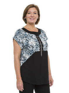 Блуза женская Magic Lady cl7074_c22 голубая 54 RU