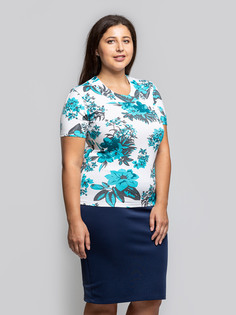 Футболка женская Magic Lady cl1304_c15 белая 56 RU