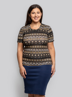 Футболка женская Magic Lady cl1304_c21 коричневая 60 RU