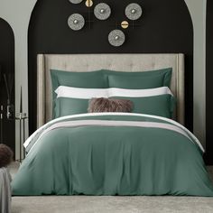 Комплект постельного белья TOGAS СЕНСА полутороспальный зеленый