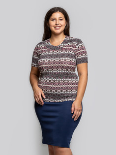 Футболка женская Magic Lady cl1304_c17 коричневая 50 RU