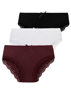 Комплект трусов женских Magic Lady cl0157Б_c02 бордовых 2XL