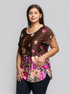 Туника женская Magic Lady cl3056_c03 коричневая 56 RU