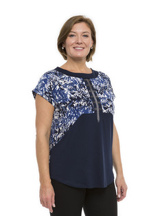 Блуза женская Magic Lady cl7074_c02 синяя 52 RU