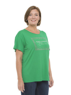 Футболка женская Magic Lady cl7041_c04 зеленая 58 RU