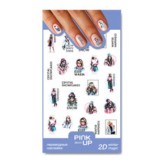 Наклейки для ногтей Pink Up Decor 2D переводные, 31, 3 г