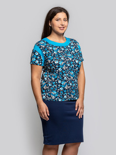 Футболка женская Magic Lady cl7029_c06 синяя 52 RU