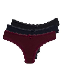 Комплект трусов женских Magic Lady cl0166_c14 бордовых M