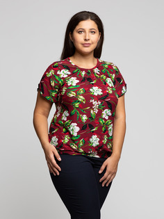 Блуза женская Magic Lady cl7036_c12 бордовая 56 RU
