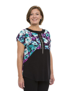 Блуза женская Magic Lady cl7074_c14 бирюзовая 50 RU