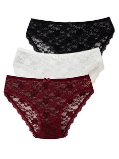 Комплект трусов женских Magic Lady cl0162_c16 бордовых XL