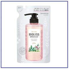 Bioliss botanical sleek straight разглаживающий и выпрямляющий шампунь для волос 340 мл Kose