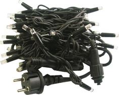Гирлянда новогодняя уличная 100 LED белых светодиодных лампочек, 5м, влагозащищенная No Brand