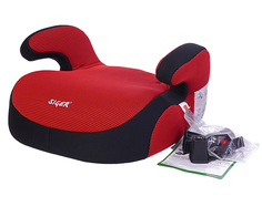 Подушка авт.детская БУСТЕР 22-36кг (III) 6-12лет красная Isofix SIGER 00000000135