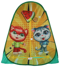 Палатка детская игровая Коты, 81х90х81см. в сумке Играем Вместе GFA-CATS01-R