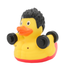 Игрушка для ванной FUNNY DUCKS Культурист уточка