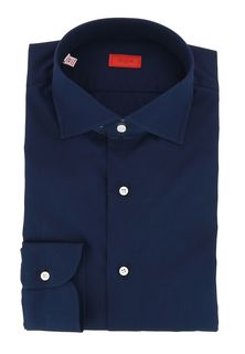 Рубашка мужская ISAIA 95142 синяя 41