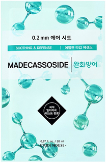 Успокаивающая тканевая маска Etude House с мадекасоссидомTherapy Air Mask Madecassoside