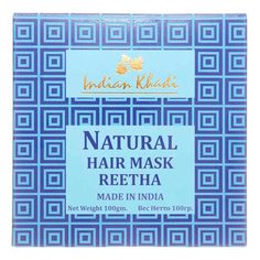 Натуральная маска для волос (hair mask) Ритха Indian Khadi Индиан Кади 100г