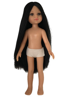 Кукла Карина, брюнетка с длинными волосами, без одежды, 32 см Paola Reina
