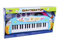 Музыкальный инструмент: синтезатор, 37 клавиш, микрофон, в асс. Наша Игрушка 200323262