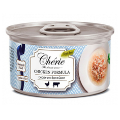 Влажный корм Pettric Cherie рубленая курица с говядиной в подливе для кошек 80 г