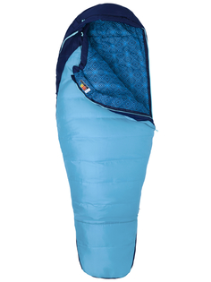 Спальный мешок женcкий Marmot, Wms Trestles 15, French Blue/Harbor Blue, LZ