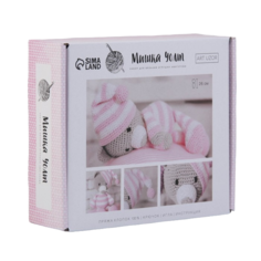 Амигуруми: Мягкая игрушка Сонный мишка Уолт набор для вязания 10 × 4 × 14 см Арт Узор