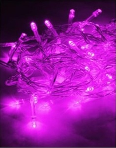 Гирлянда электрическая 120LED 12,8м розовая КОСМОС Kosmos