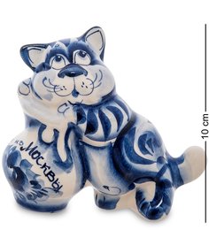 ГЛ-357 Фигурка "Кот-воришка" (Гжельский фарфор)