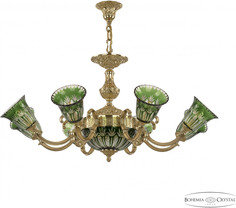 Подвесная люстра Verona 72213P/8/210 G P2 U Clear-Green/H-1I Bohemia