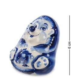 ГЛ-330 Фигурка "Ежонок" (Гжельский фарфор)