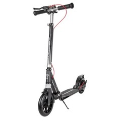 Самокат TT городской CITY SCOOTER DISK BRAKE (Колеса 200/200 мм рама ALU) 2 АМОР. GREY Tech Team