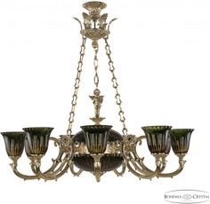 Подвесная люстра Verona 72009P/9/250 G P2 U Amber-Green/H-1K Y8 FA10B Bohemia