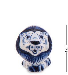 ГЛ-745 Фигурка "Лев" (Гжельский фарфор)