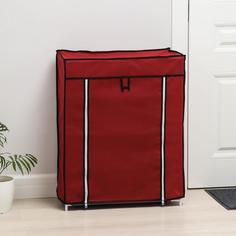 Полка для обуви, 4 яруса, 60×30×72 см, цвет бордовый No Brand