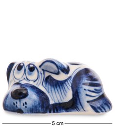 ГЛ-720 Фигурка "Собака" (Гжельский фарфор)