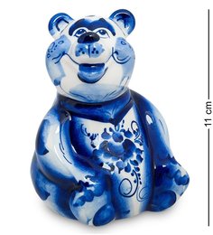 ГЛ-248 Фигурка "Медведь" (Гжельский фарфор)