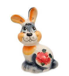 Фигурка "Заяц" цв. (Гжельский фарфор) ГЛ-823 113-7010948 Народные промыслы