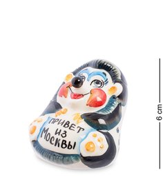 ГЛ-389 Фигурка "Ежонок" цв. (Гжельский фарфор)