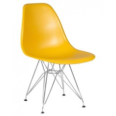 Стул обеденный DOBRIN DSR LMZL-PP638A, ножки хром, горчичный Logomebel