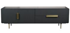 Тумба под ТВ серая Размер: 30*38*180 см Garda Decor