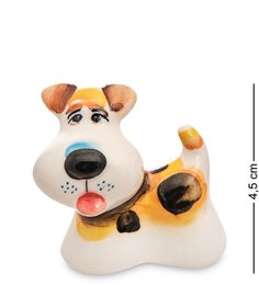 ГЛ-751 Фигурка "Собака Фокс" цв. (Гжельский фарфор)