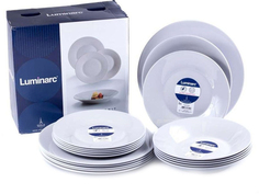 Сервиз столовый 18 предметов 6 персон ALIZEE GRANIT GREY L8445 Luminarc