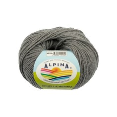 Вязание Пряжа ALPINA ORNELLA MERINO 10 шт. х 50 г шт. в упак. цвет №700 серый ORNELLA MER
