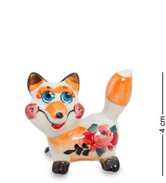 ГЛ-217 Фигурка "Лисичка" мал. цв. (Гжельский фарфор)