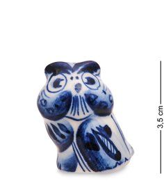 ГЛ-729 Фигурка "Сова" (Гжельский фарфор)