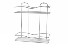 Аксессуары для сантехники ВК012 ПОЛКА ПРЯМАЯ 2-ЭТ. 12,5X30X34,5 No Brand