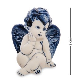 ГЛ- 21 Фигурка "Ангелочек" (Гжельский фарфор)